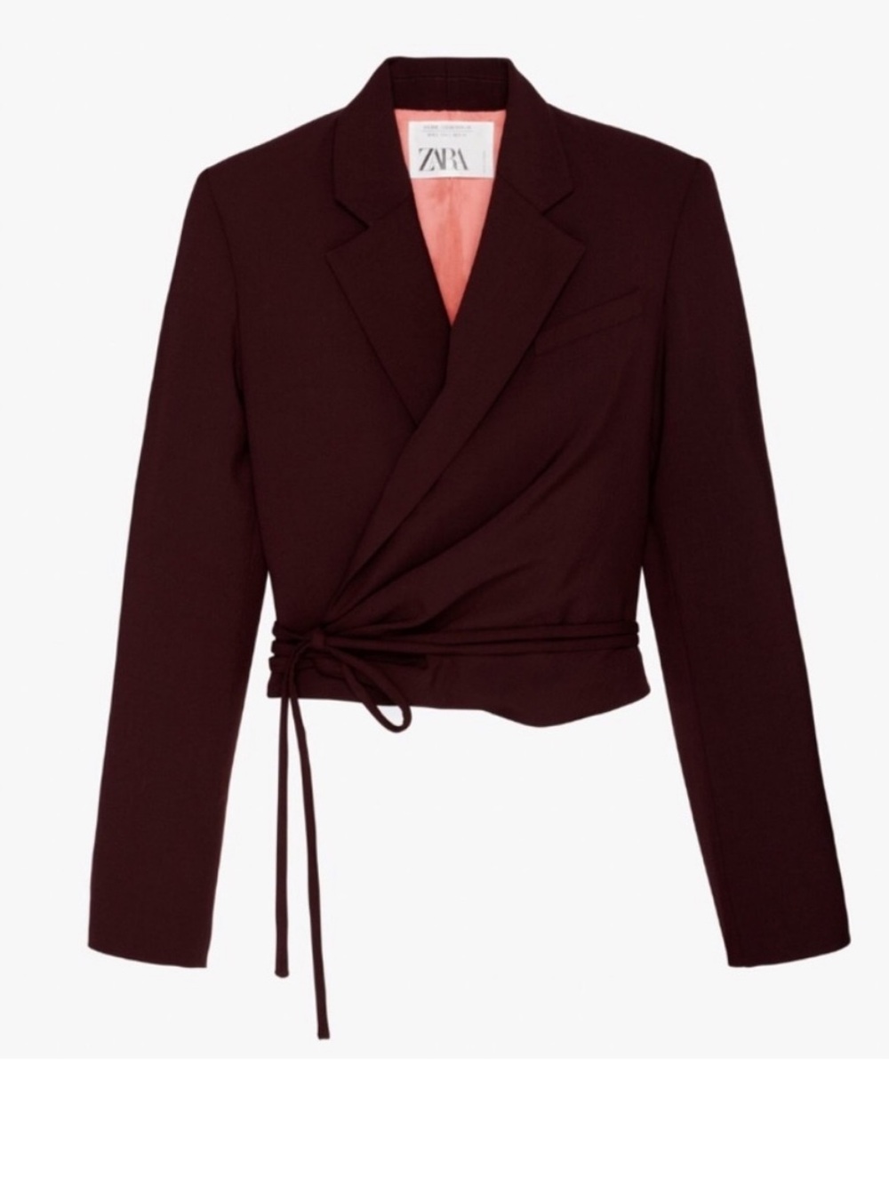 Zara wrap blazer limited edition NWT
